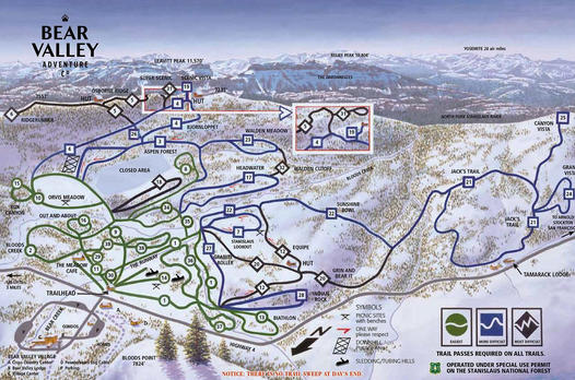 Over 65 Kilometers of Trails Open at Bear Valley Adventure Company!!  Come Up and Play!!