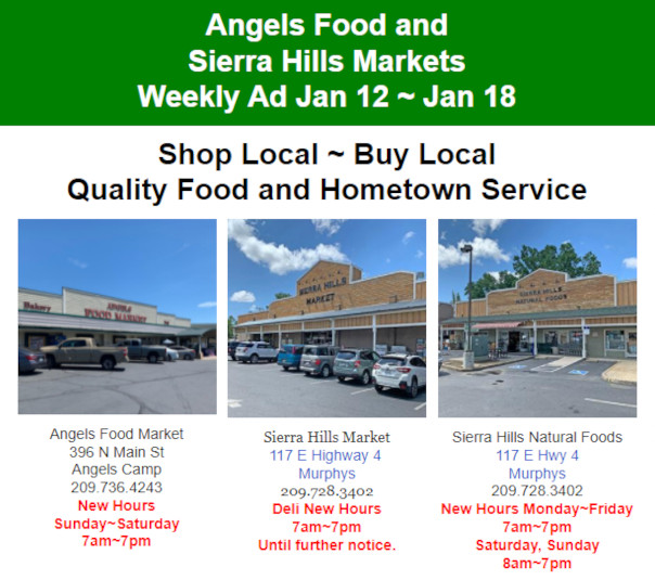 Angels Food and Sierra Hills Markets Weekly Ad Jan 12th ~ Jan 18th