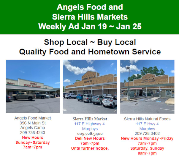 Angels Food and Sierra Hills Markets Weekly Ad Jan 19th ~ Jan 25th
