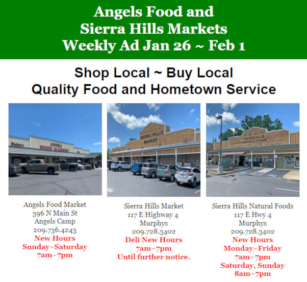 Angels Food and Sierra Hills Markets Weekly Ad Jan 26 ~ Feb 1st