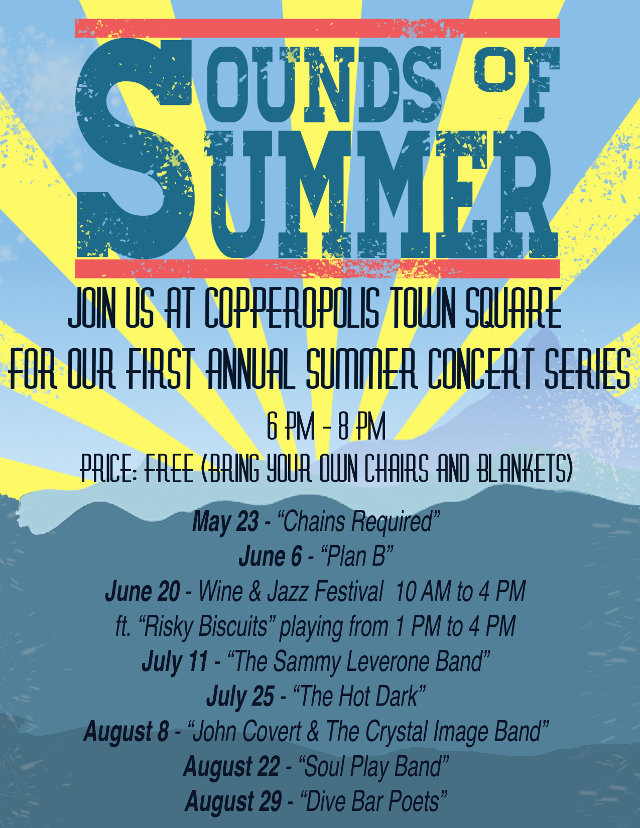The Sounds Of Summer Concert Series At Copperopolis Town Square