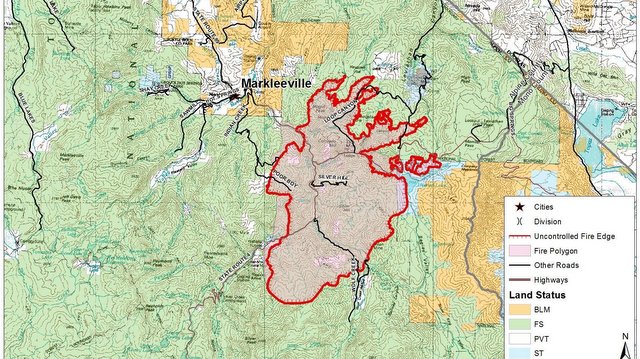 Making Progress On Washington Fire…Hwy 4 Still Closed But Bear Valley, Lake Alpine Areas Open & Largely Smoke Free