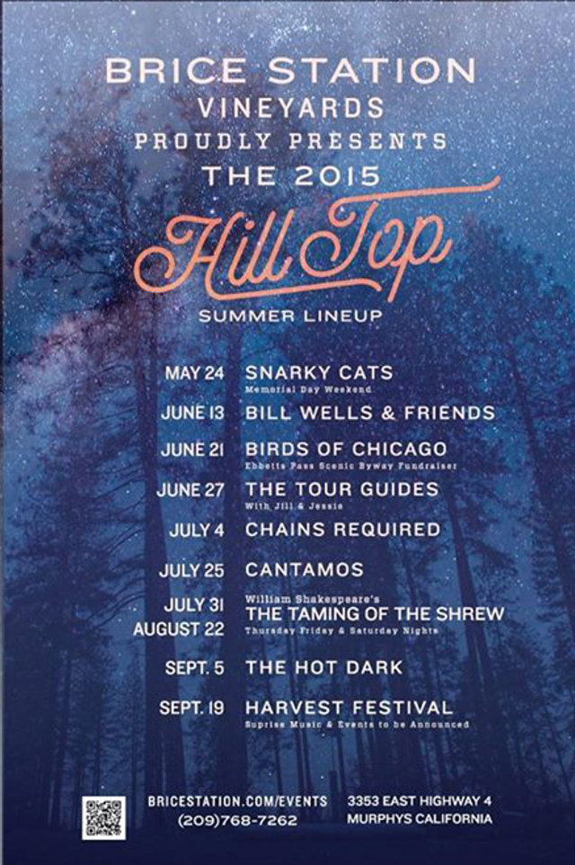 Brice Station Hill Top Concert Series Continues With Tour Guides With Jill & Jessie Concert