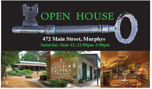 Own The Oldest Stone Building In Downtown Murphys!  Open House June 13th