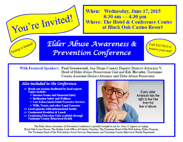 Elder Abuse Awareness & Prevention Conference Is June 17th