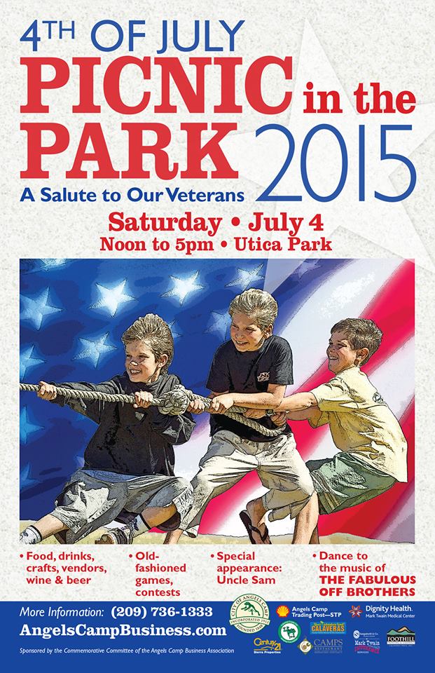 Reminder Angels Camp’s 4th Of July Picnic Is Tomorrow At Utica Park