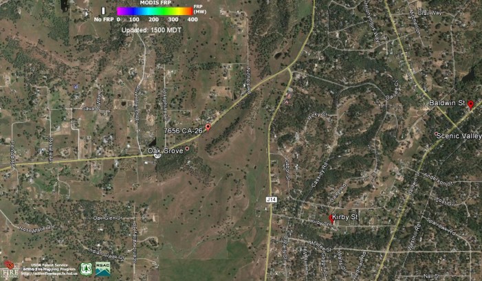 Vegetation Fire Rancho Calaveras – Contained