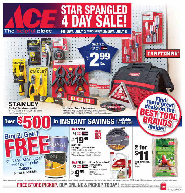 Star Spangled 4 Day Sale At Arnold Ace Home Center