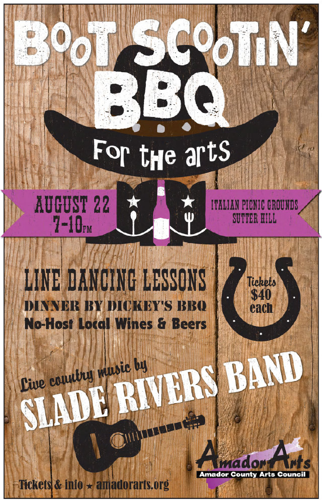 Boot Scootin’ BBQ on August 22 to Benefit Local Arts Programs
