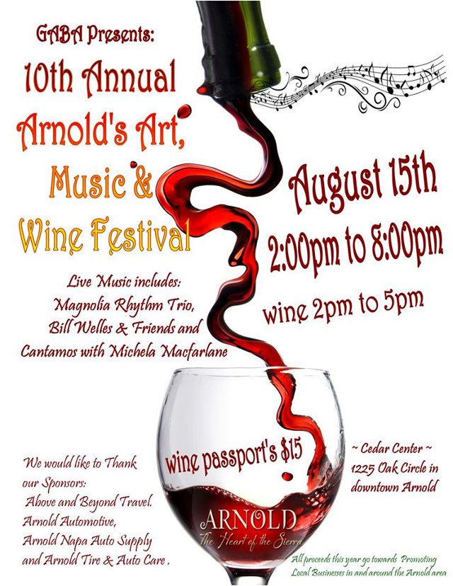 Arnold Art, Wine & Music Festival Tomorrow