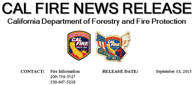 Butte Fire Re-Population Phase 1 & Road Closures