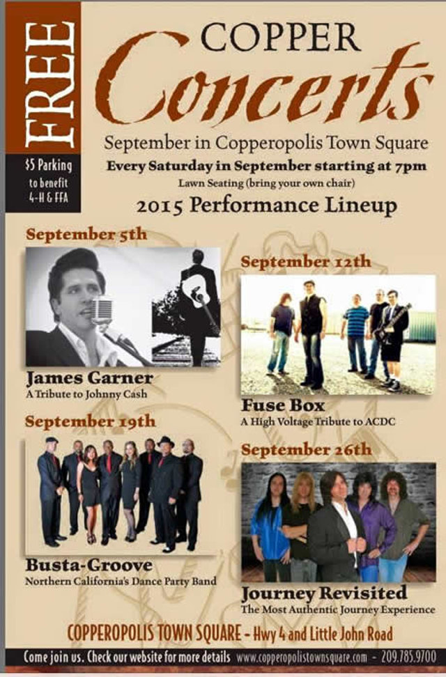 Copper Concerts Series Returns to Copperopolis Town Square! A Tribute To Johnny Cash Is Saturday Night