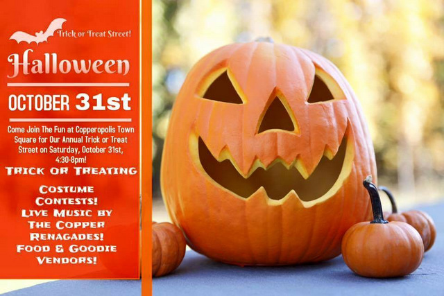 Tricks, Treats, Fun, Food & More At Copperopolis Town Square’s Annual Trick Or Treat Street