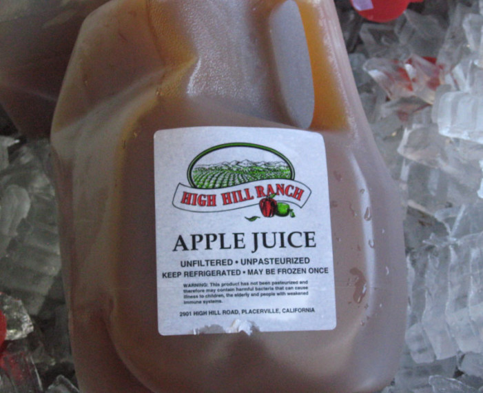 High Hill Ranch Issues Voluntary Recall of Unpasteurized Apple Juice