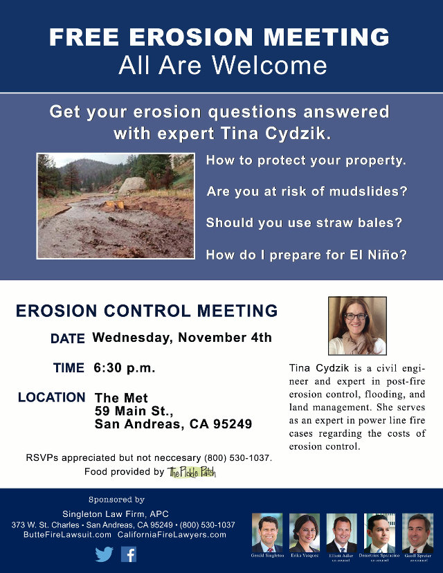 Erosion Control Meeting On November 4th