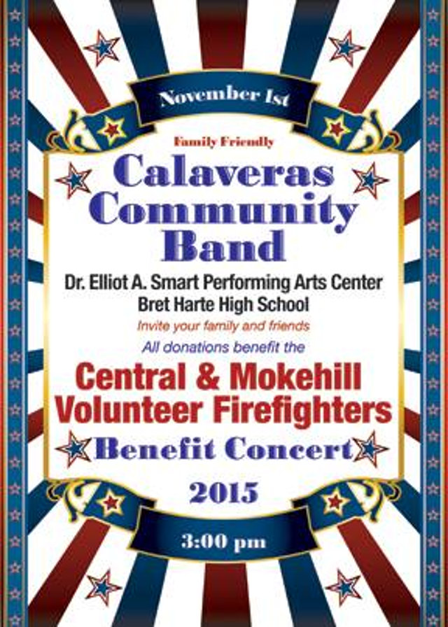Calaveras Community Band’s November 1st Concert To Benefit Firefighters