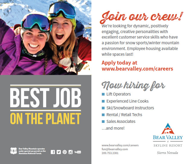 Join The Bear Valley Crew This Winter!