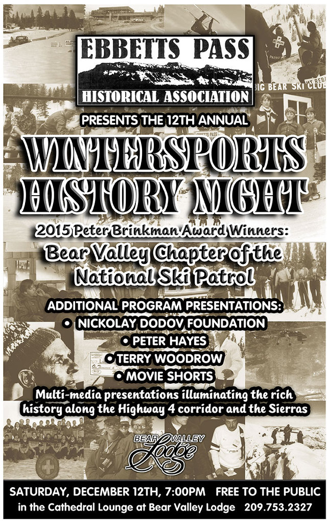 EPHA to Honor Bear Valley Ski Patrol, Peter Hayes and the NDF at Annual Event in December