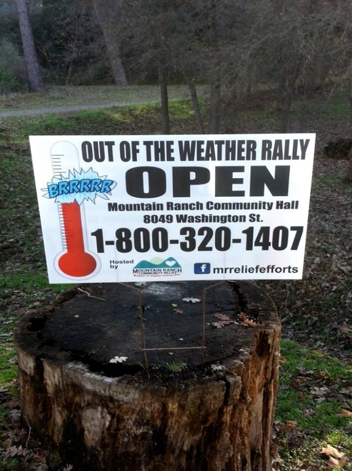 Out Of The Weather Rally at Mountain Ranch Town Hall Update