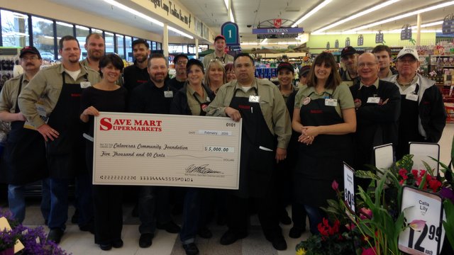 Calaveras Community Foundation Receives Save Mart Donation