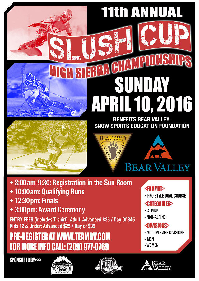 Bear Valley Mountain To Host 11th Annual SLUSH CUP RACE On April 10th