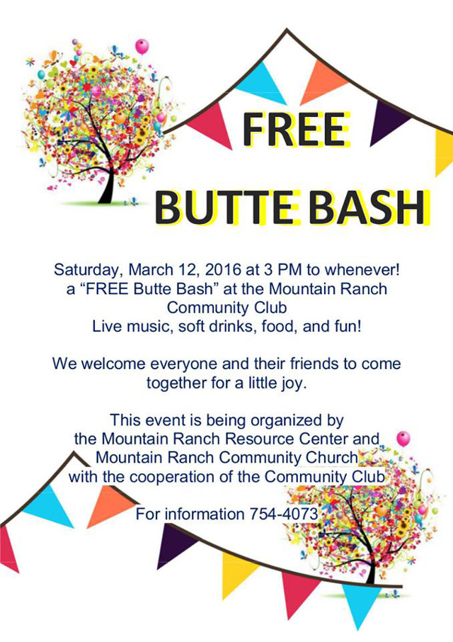 It’s “A Butte Bash” Party March 12th