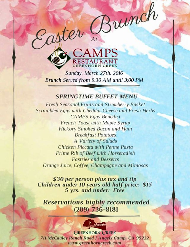Make Your Reservations For Easter Brunch At Camps