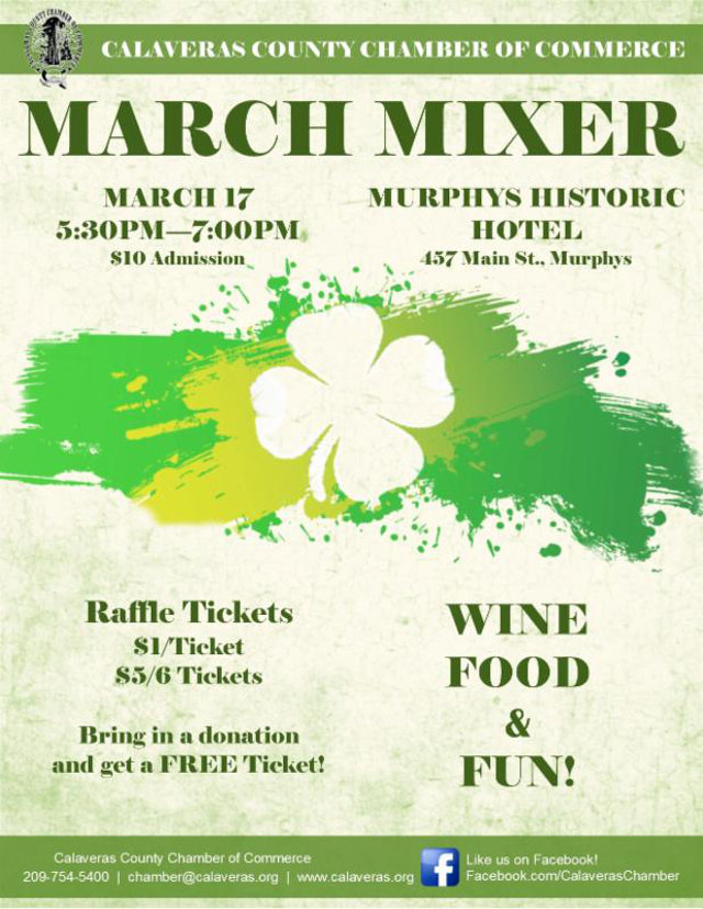 Wear Your Green To The St. Patrick’s Day Mixer At Murphys Hotel