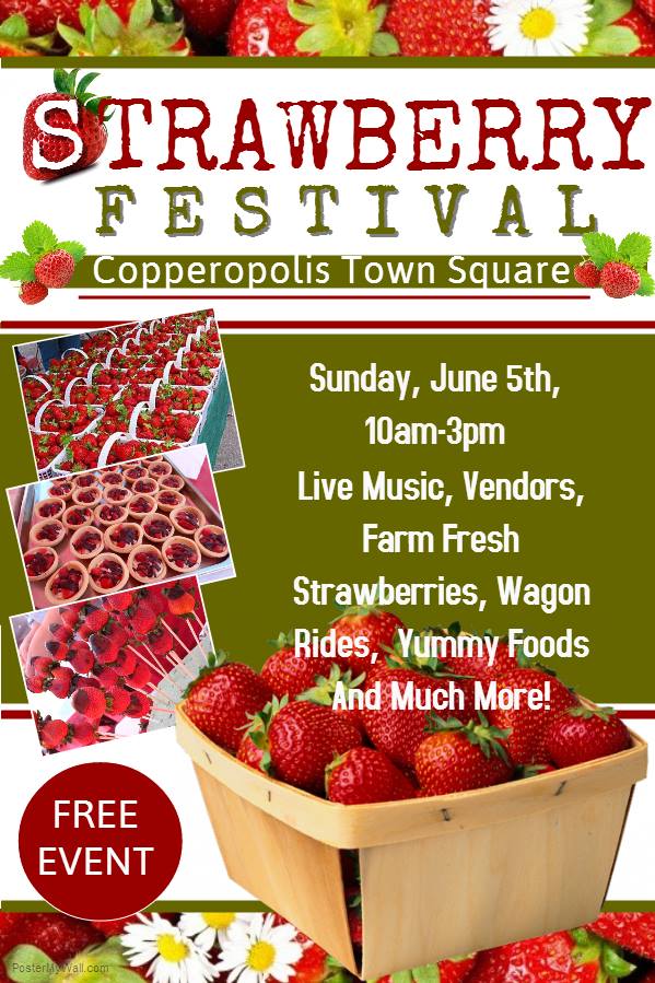 1st Annual Strawberry Fest at The Square Is June 5th
