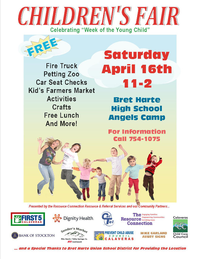 Calaveras Children’s Fair Is Saturday April 16