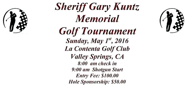 Erica Seawell & Sheriff Gary Kuntz Memorial Golf Tournament Is May 1st, 2016