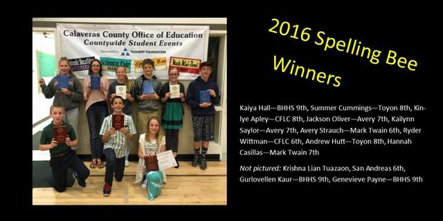Bret Harte’s Kaiya Hall Takes Top Spelling Bee Honors