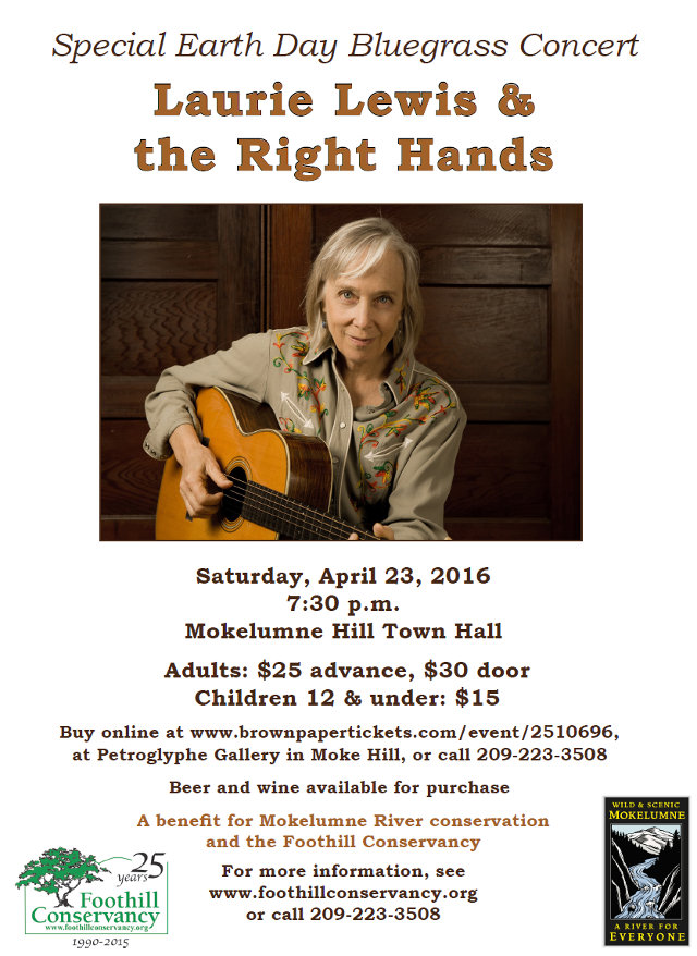 Special Earth Day Concert With Bluegrass Greats Laurie Lewis & The Right Hands