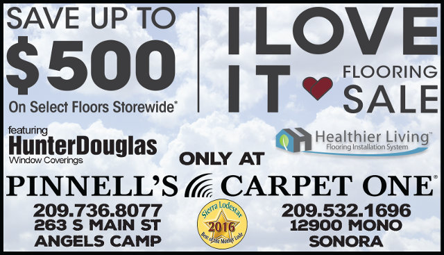 The I Love It Flooring Sale Going On Now At Pinnell’s Carpet One