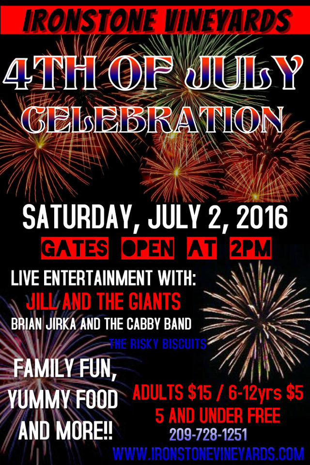 The Annual Ironstone 4th Of July Celebration Is This Saturday!!!  Don’t Miss It