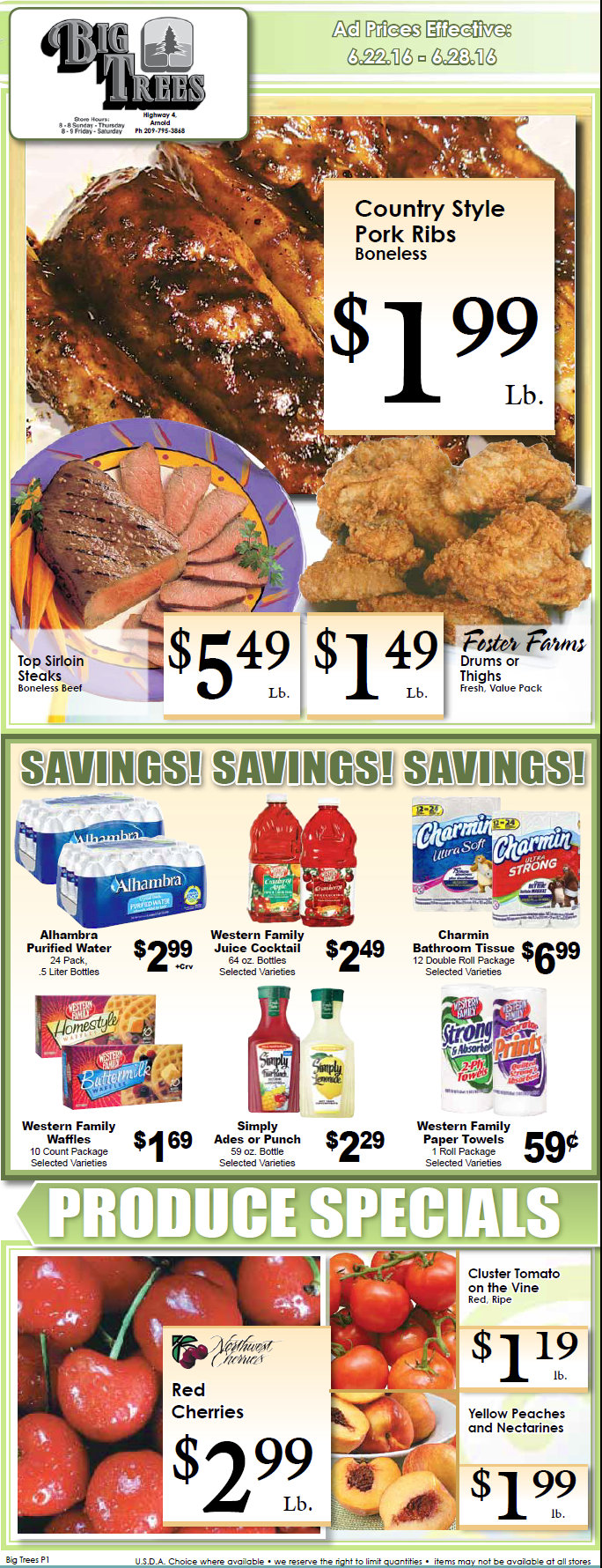 Big Trees Market Weekly Ad Through June 28th