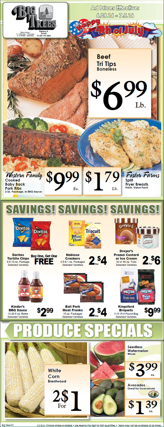 Big Trees Market Weekly Ad & Specials Through July 5th