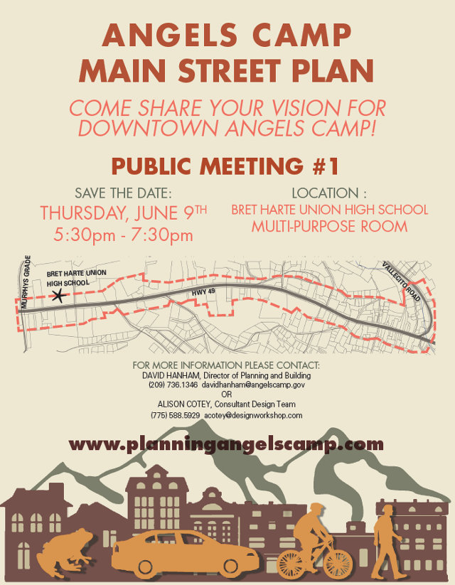 Come Share Your Plans For Main Street Angels Camp