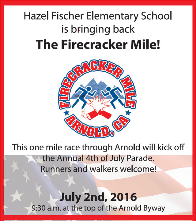 Hazel Fischer Elementary School Is Bringing Back The Firecracker Mile!  Register Today!!