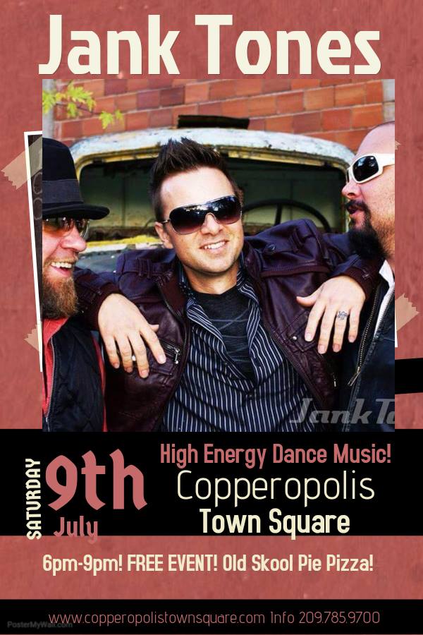The Jank Tones Will Rock Copperopolis Town Square From 6-9pm, Sat Night