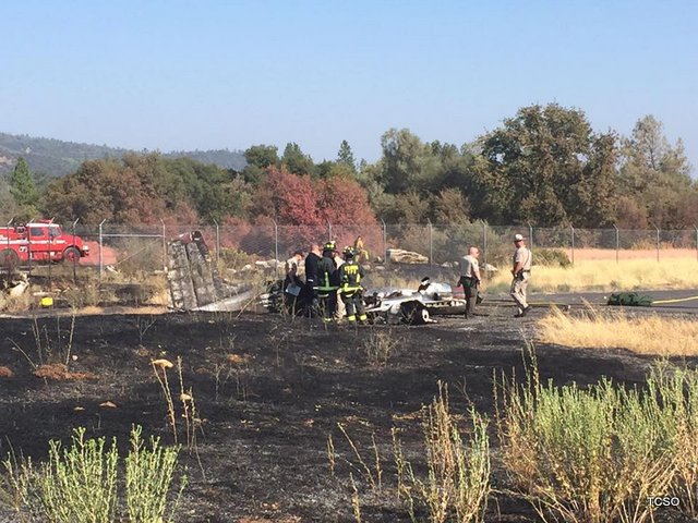 Probable Fatal Airplane Crash & Vegetation Fire At Columbia Airport
