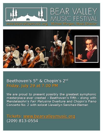 Beethoven’s 5th, Chopin’s 2nd & More Tonight At Bear Valley Music Festival
