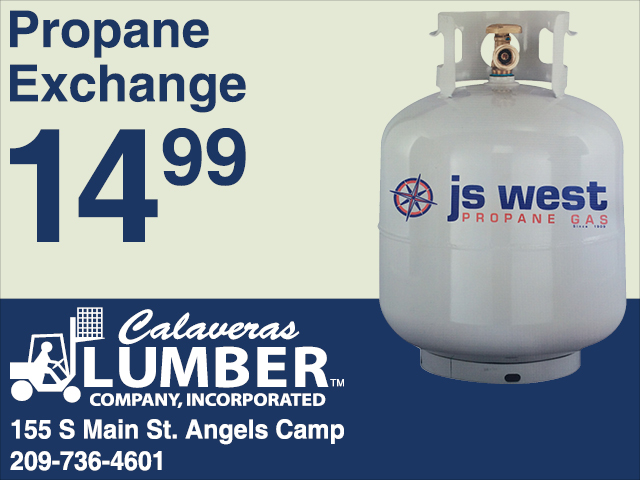 Fuel Your Summer Fun At Calaveras Lumber With $14.99 Propane Exchange Tanks