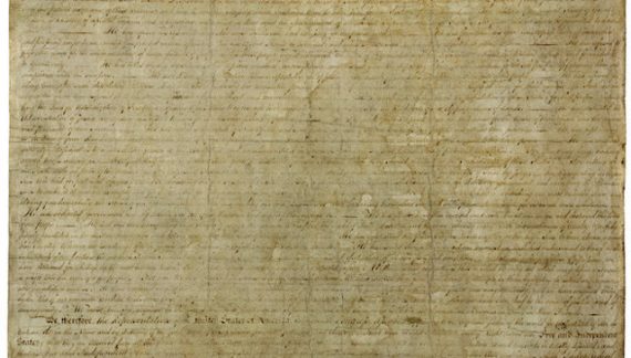 July 4, 1776 The Unanimous Declaration Of Independence Of The Thirteen United States of America