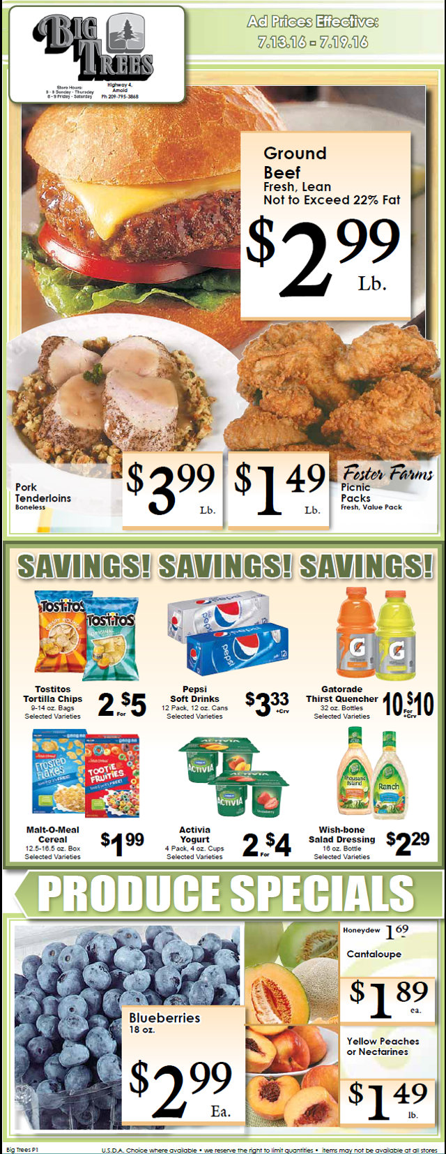 Big Trees Market Weekly Specials & Grocery Ad Through July 19th