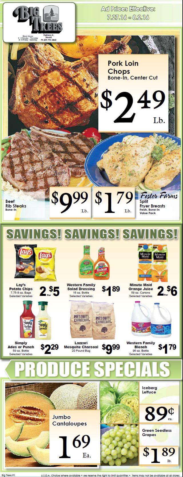 Big Trees Market Weekly Ad & Specials Through August 2nd