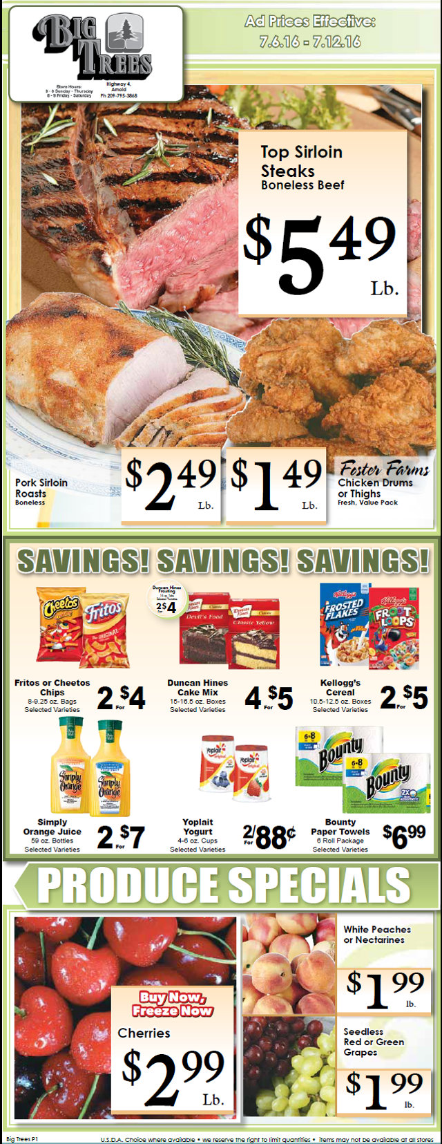 Big Trees Market Weekly Ad & Specials Through July 12th