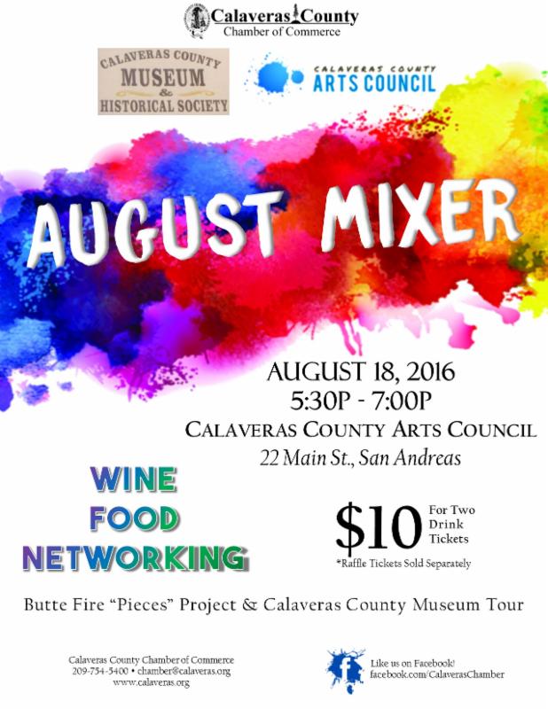 Chamber Mixer Tonight At Calaveras Arts Council