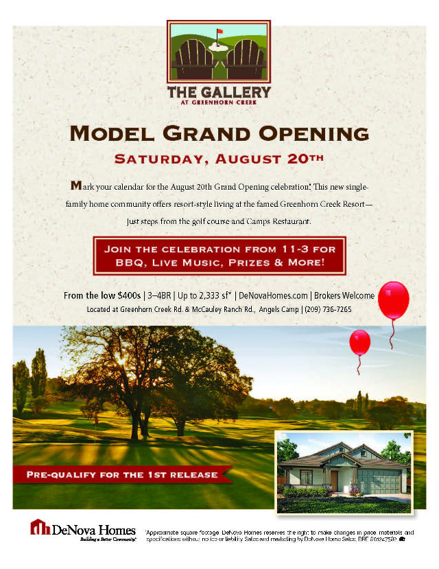 There’s a New Neighborhood in the Neighborhood!  The Gallery At Greenhorn Creek Opens Today!!!