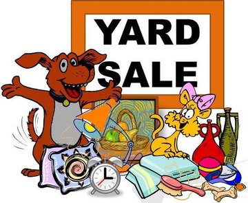 cat and dog Yard-Sale clip art